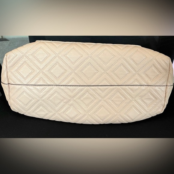 Tory Burch Fleming Triple-Compartment Tote nude pinkish cream color - Picture 13 of 13